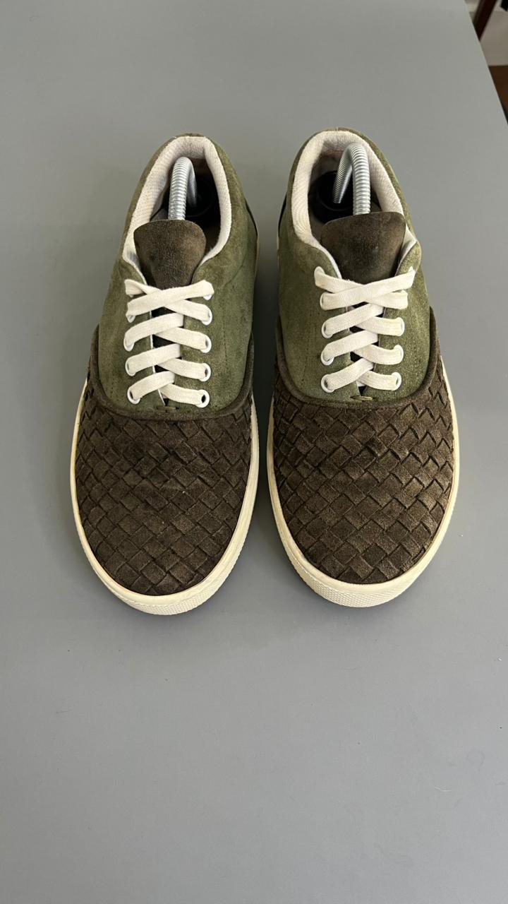 Tênis Bottega Veneta Camurça Verde 2