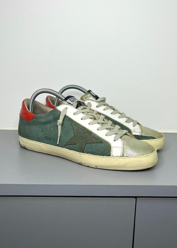 Tenis Golden Goose Super Star   Camurça