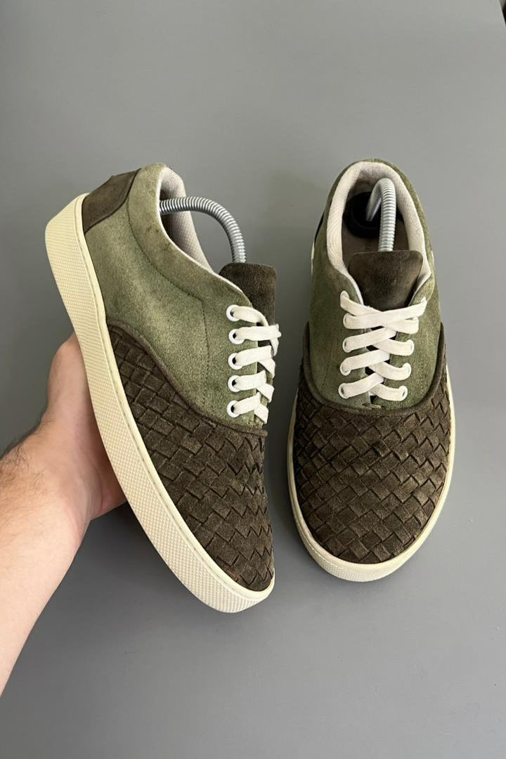 Tênis Bottega Veneta Camurça Verde 3
