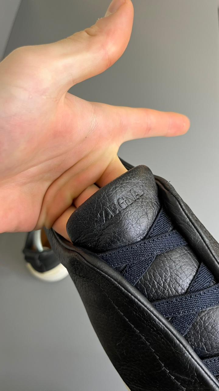 Tênis Zegna Triple Stitch Couro Bege 3
