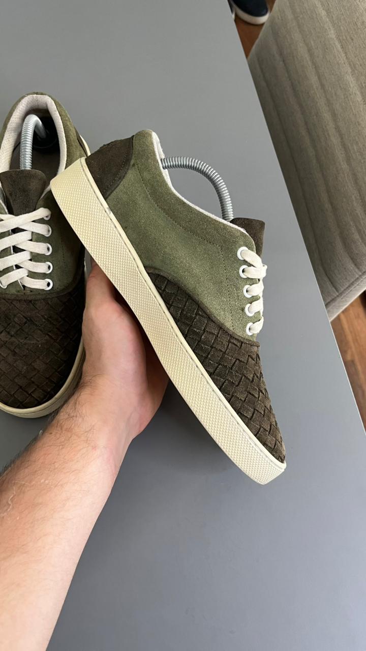 Tênis Bottega Veneta Camurça Verde 4