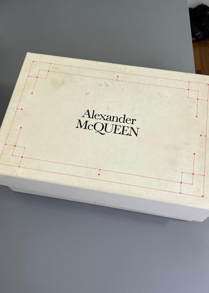 Alexander Mc Queen Couro Branco