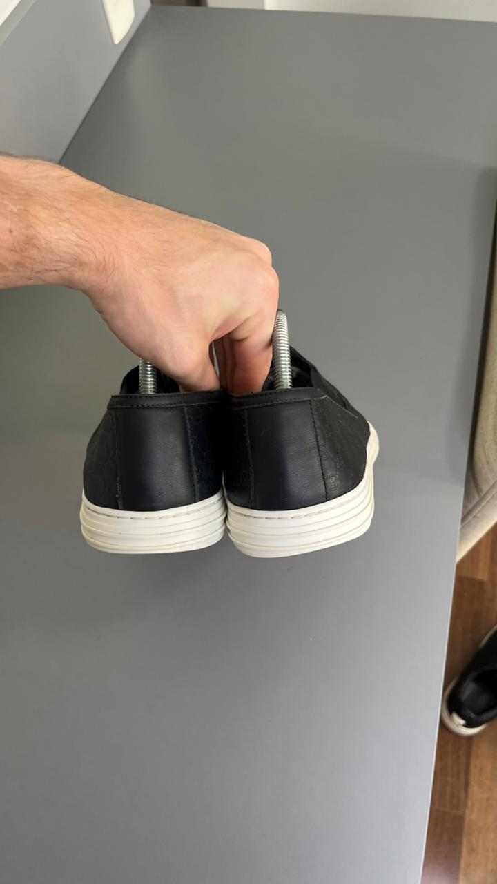 Tênis Slip On Gucci Couro Preto 6