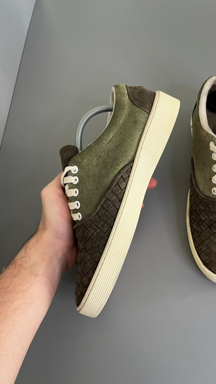 Tênis Bottega Veneta Camurça Verde 7