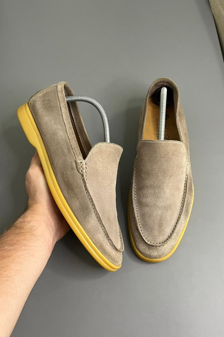 Tênis Loro Piana Summer Walk Camurça Bege 8