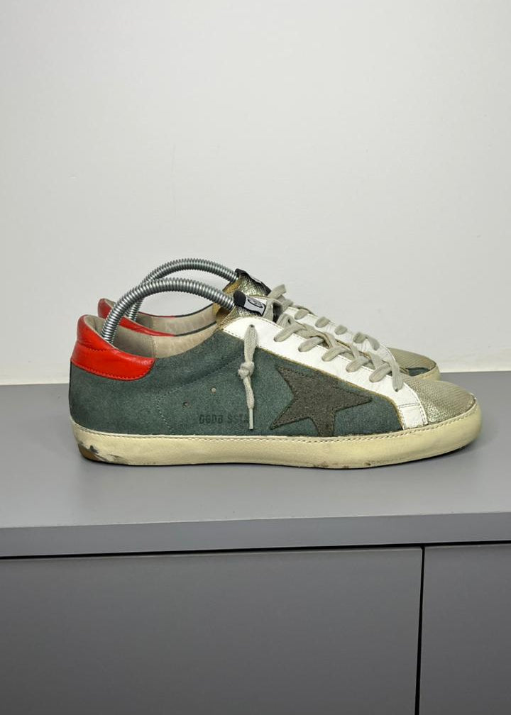 Tenis Golden Goose Super Star   Camurça