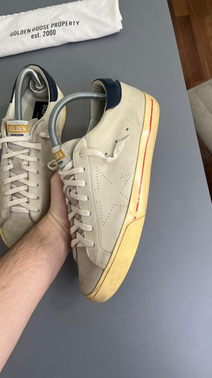 Tênis Golden Goose Super Star Camurça cinza 9