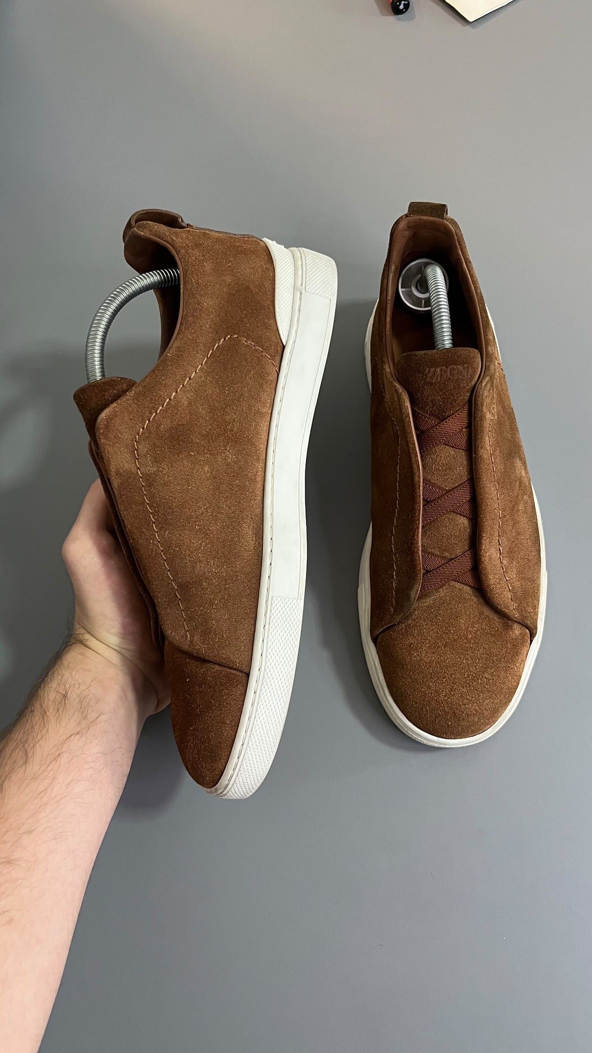 Zegna Triple Stitch Camurca Marron
