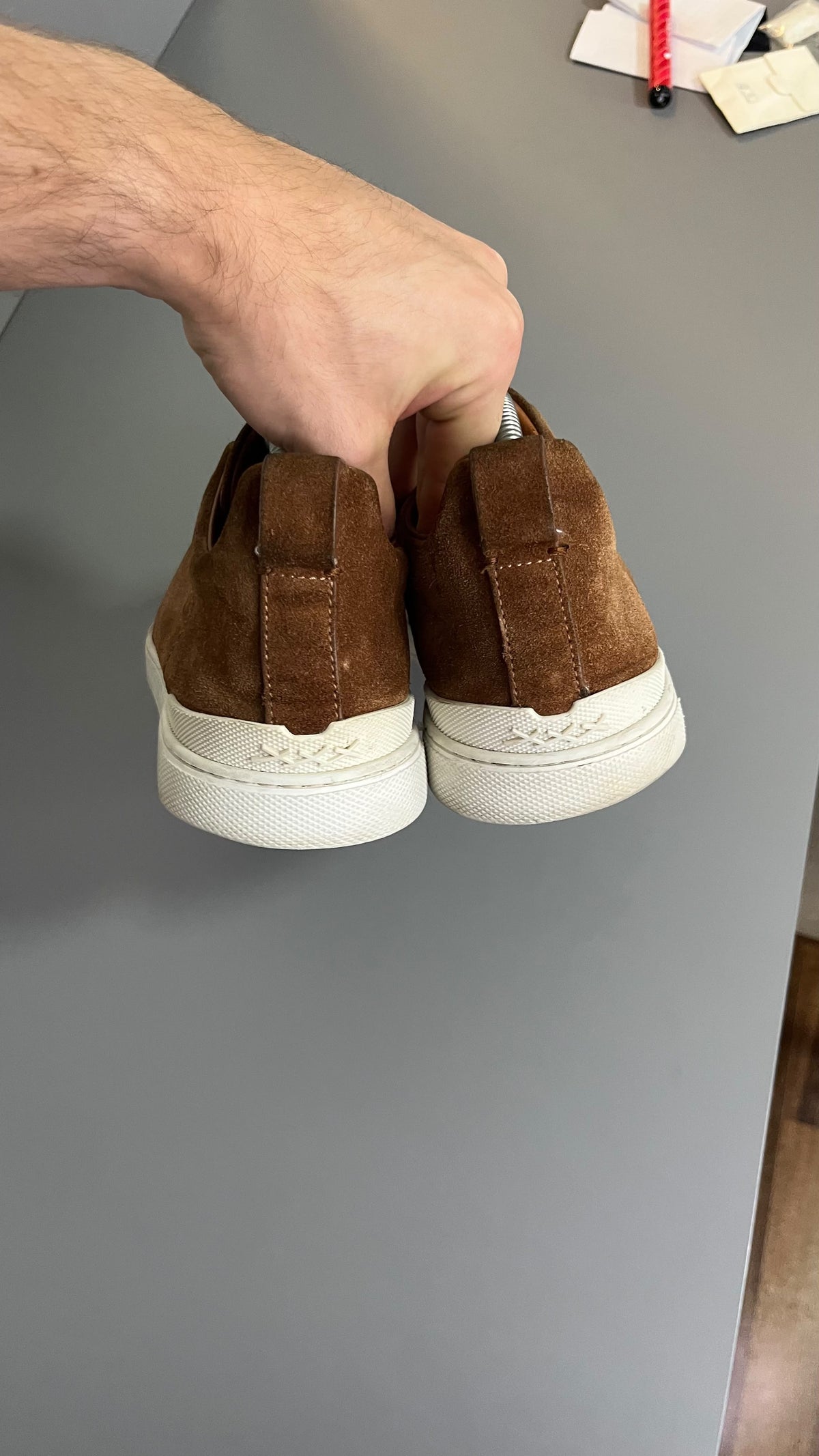 Zegna Triple Stitch Camurca Marron