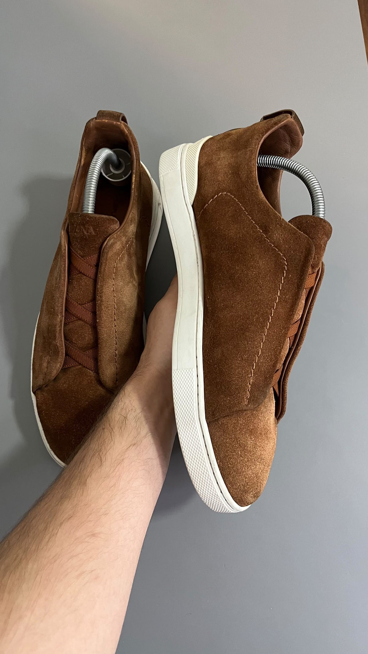 Zegna Triple Stitch Camurca Marron