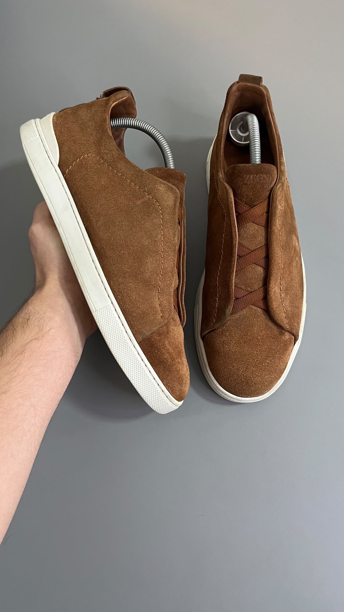 Zegna Triple Stitch Camurca Marron