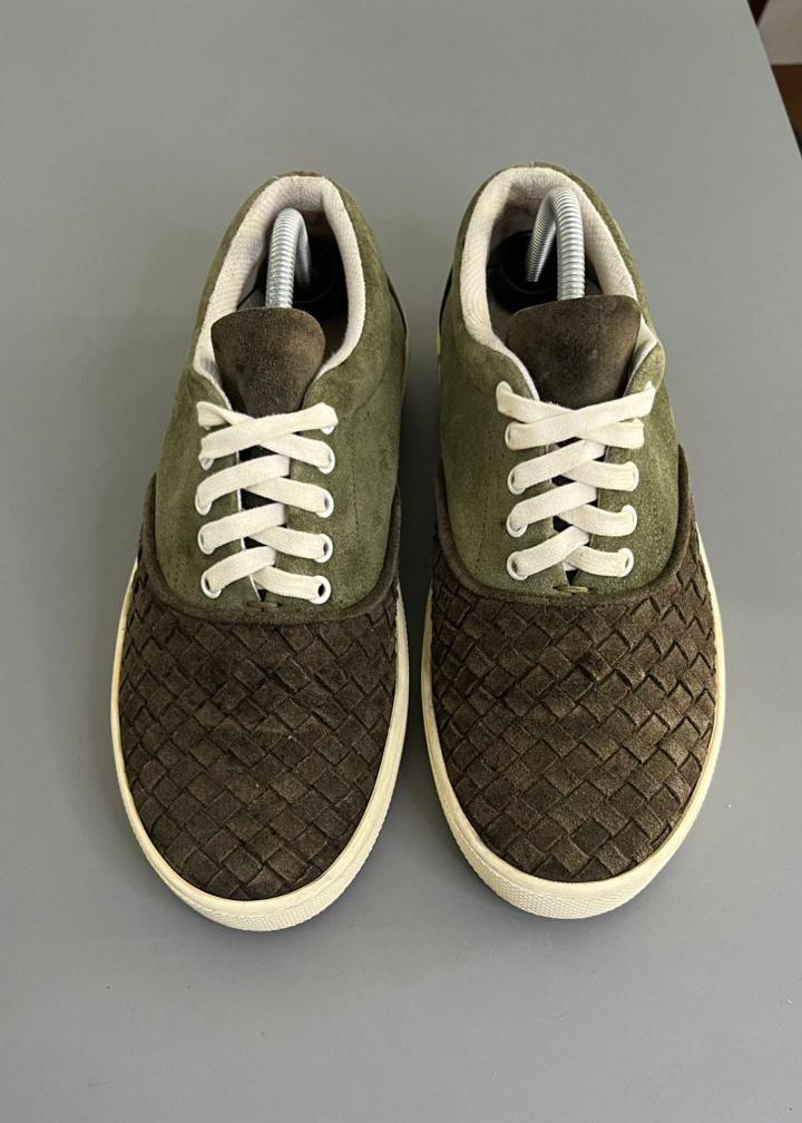 Tênis Bottega Veneta Camurça Verde