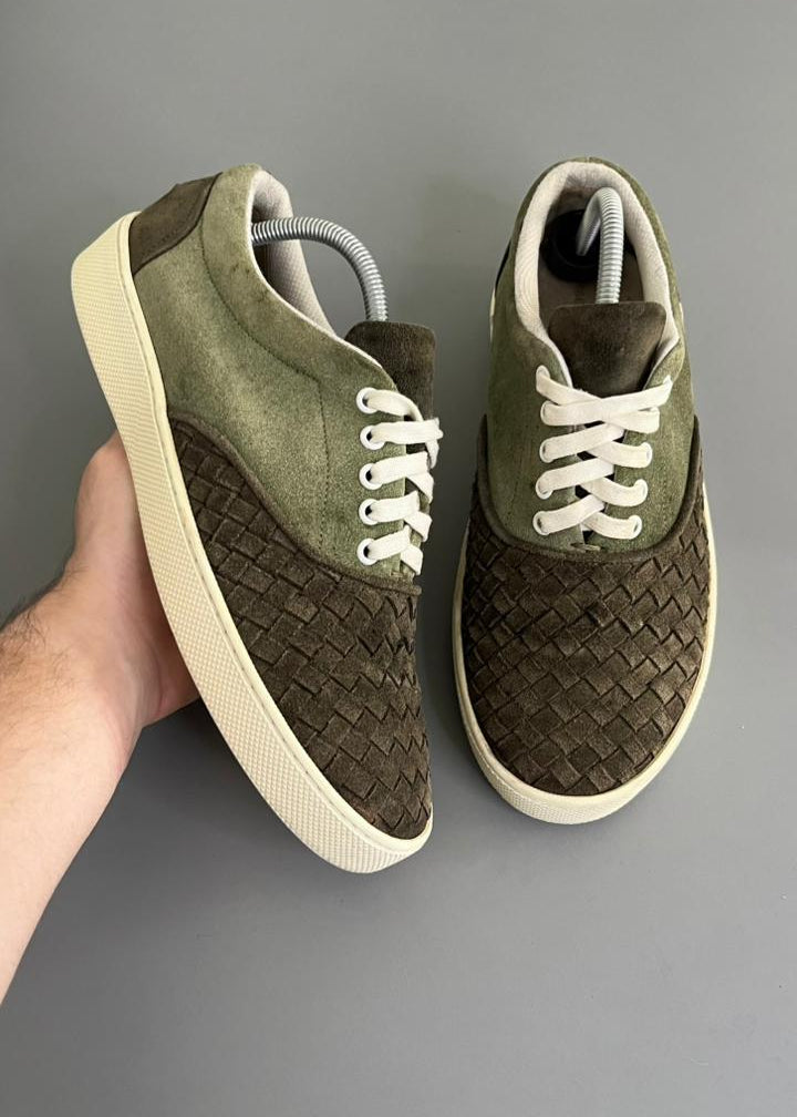 Tênis Bottega Veneta Camurça Verde