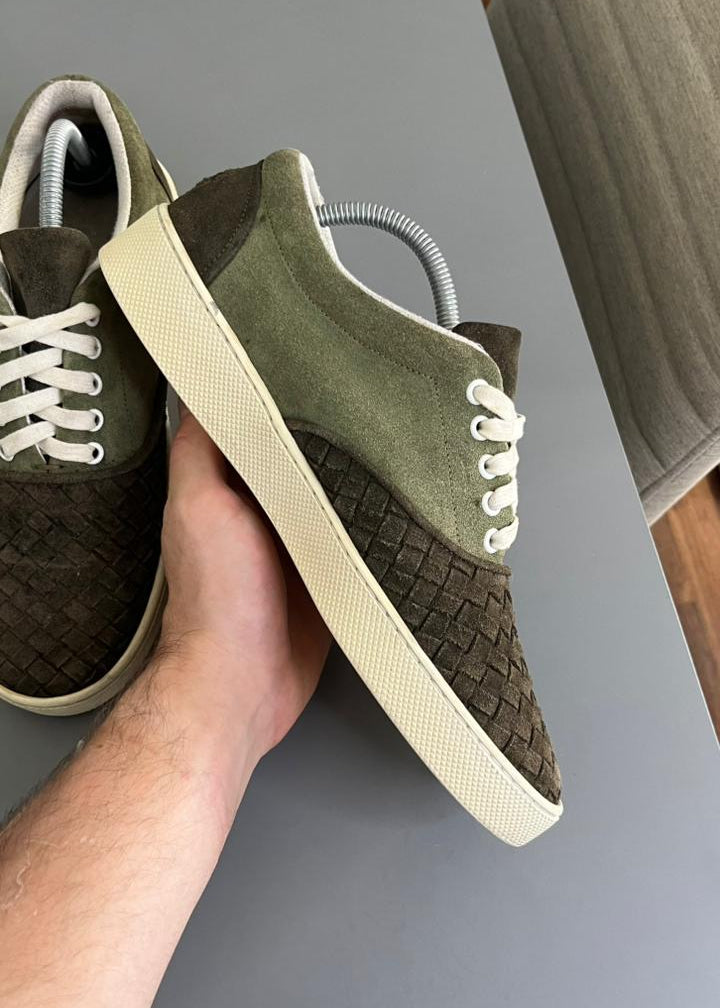 Tênis Bottega Veneta Camurça Verde