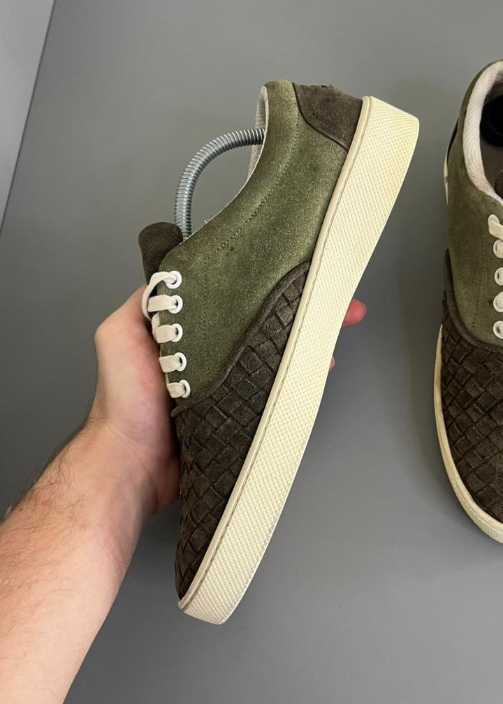 Tênis Bottega Veneta Camurça Verde