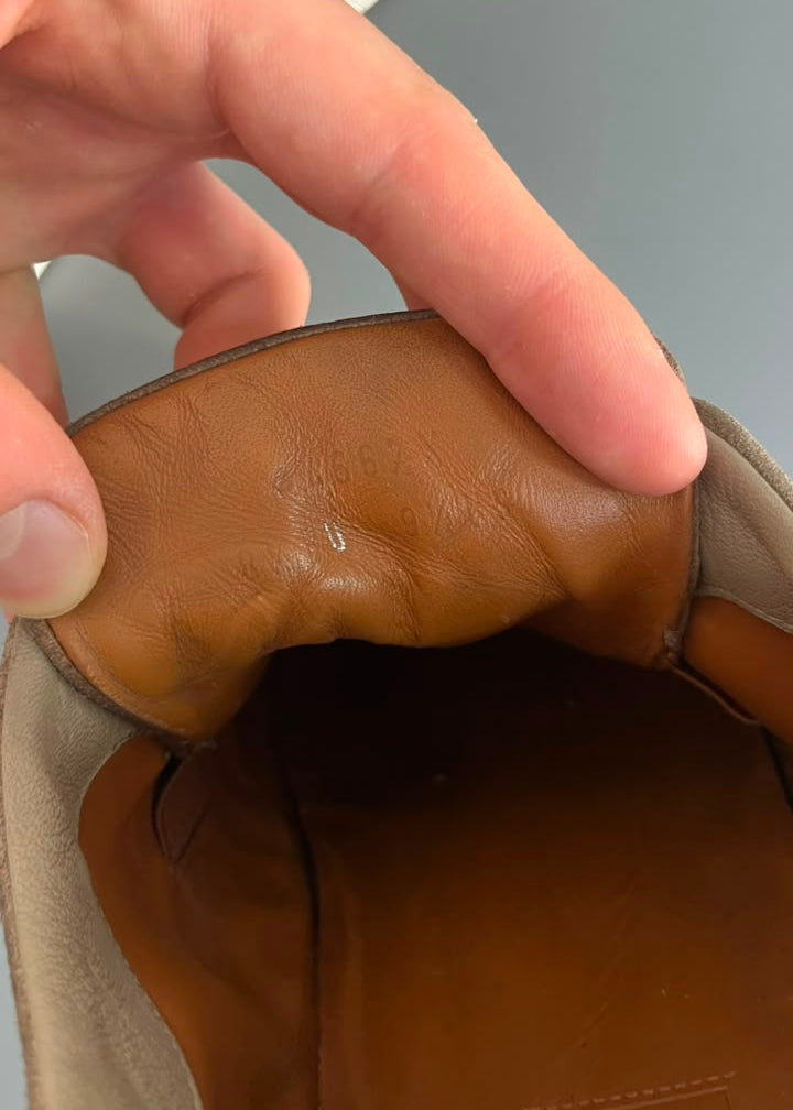 Zegna Triple Stitch Camurça Bege