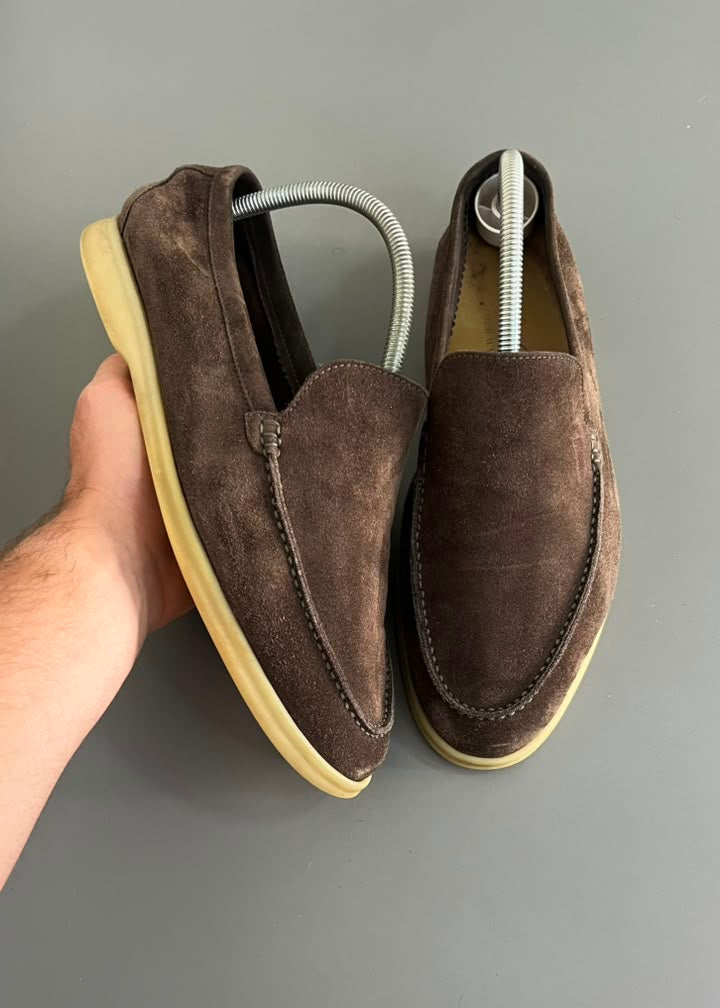 Loro Piana Summer Walk camurça Marrom