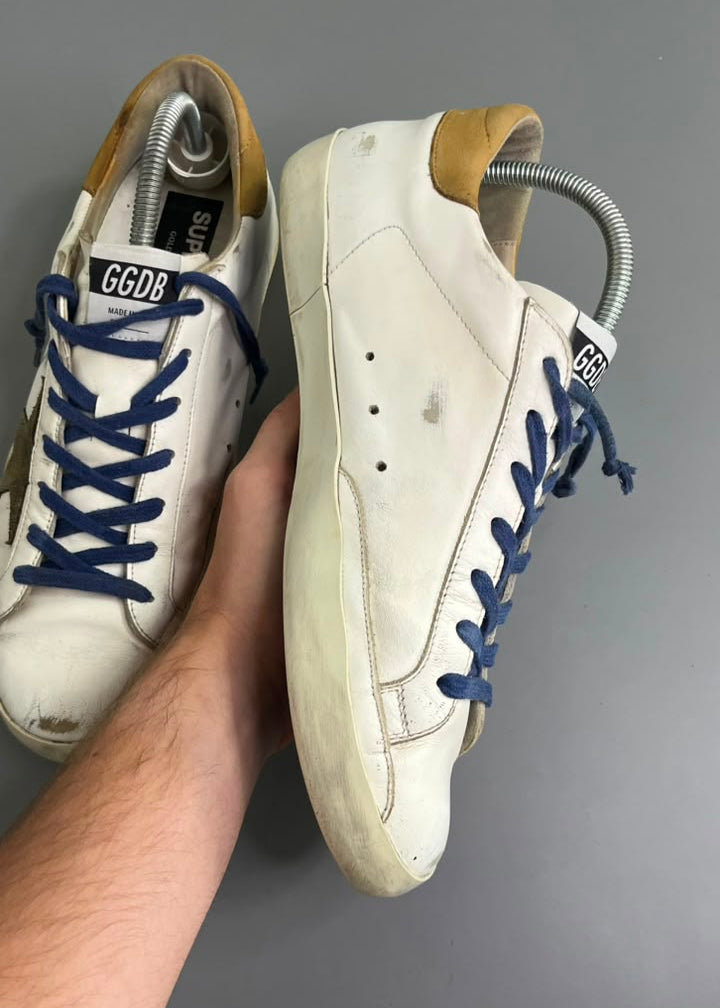 Golden Goose Super Star Couro Branco
