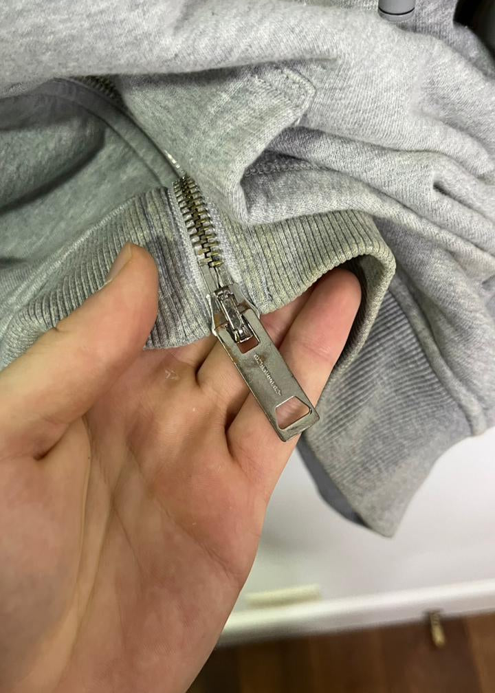 Zip up Burberry Cinza