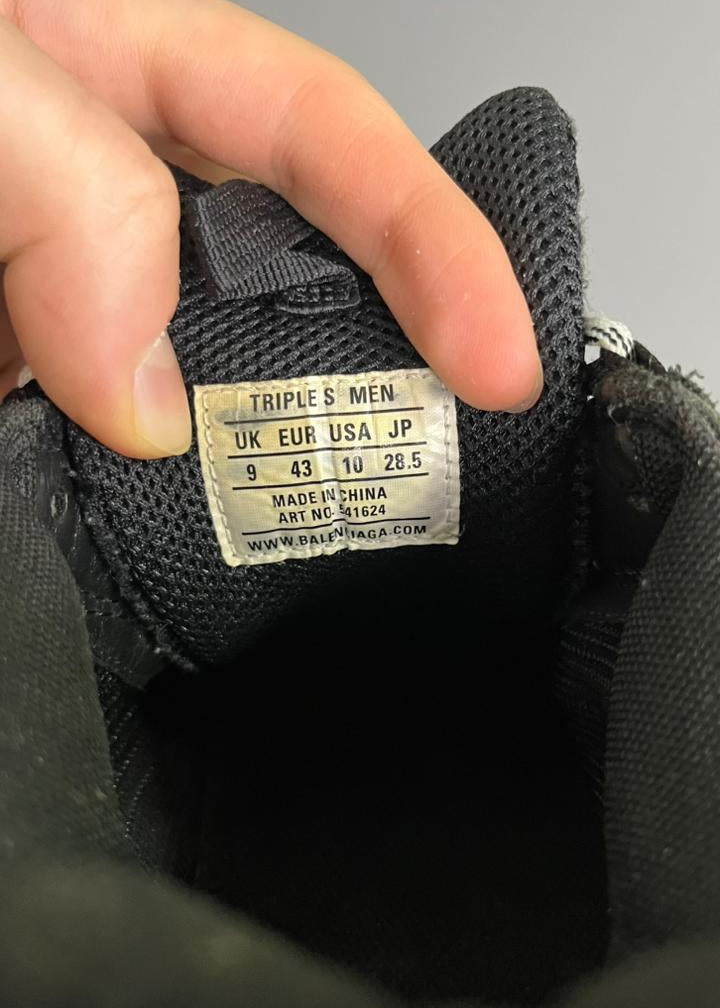 Balenciaga Triple S All Black
