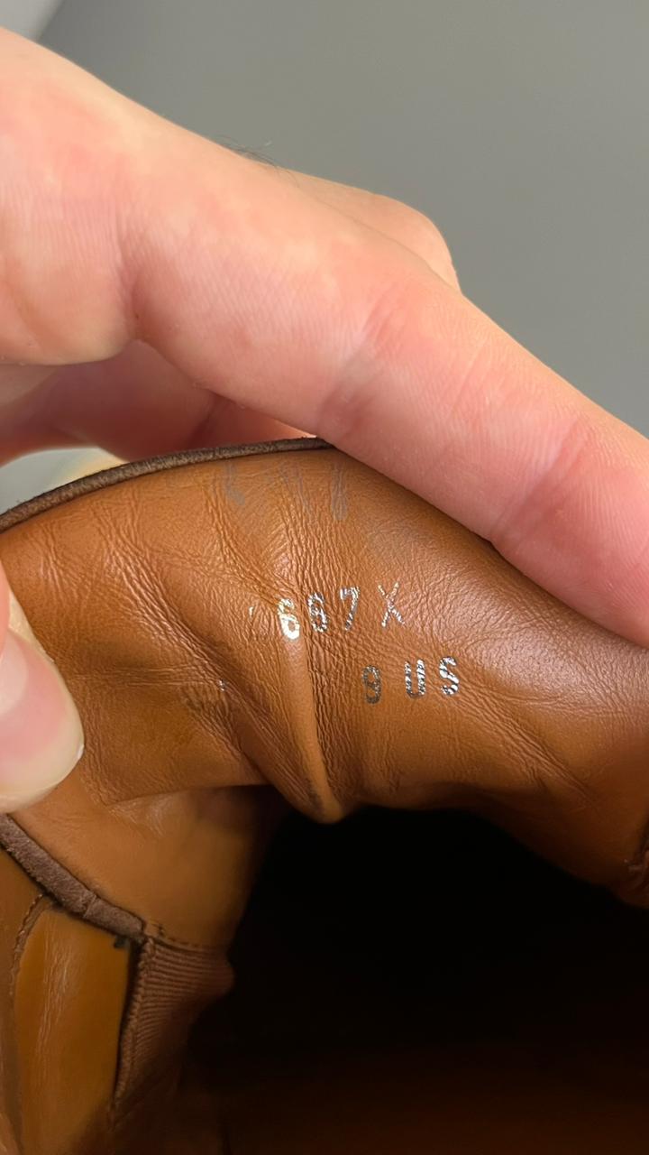 Zegna Triple Stitch Camurça Bege