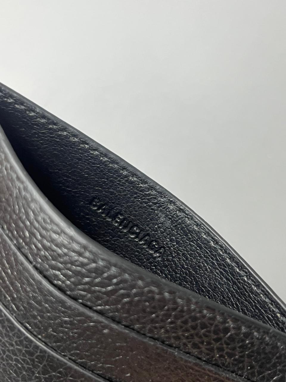 Porta Cartões Balenciaga Couro Preto