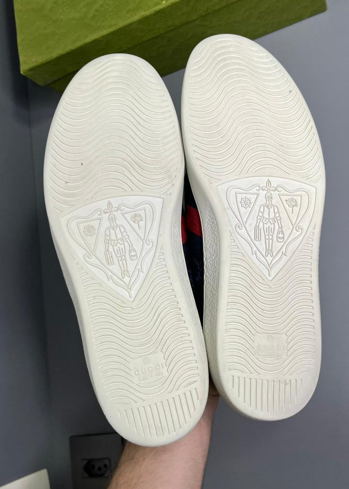 Tênis Gucci Ace Couro Preto