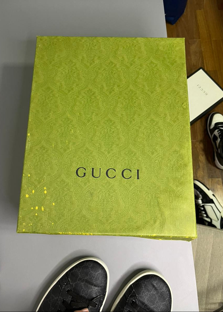 Tênis Gucci Ace Couro Preto