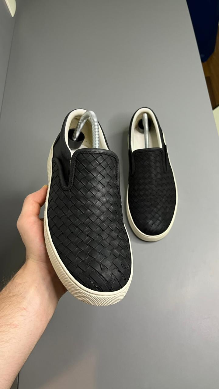 Slip On Bottega Veneta Couro Preto
