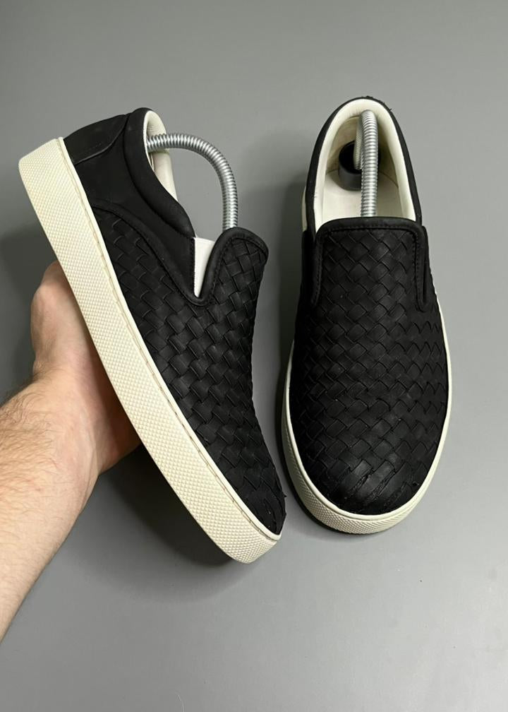 Slip On Bottega Veneta Couro Preto