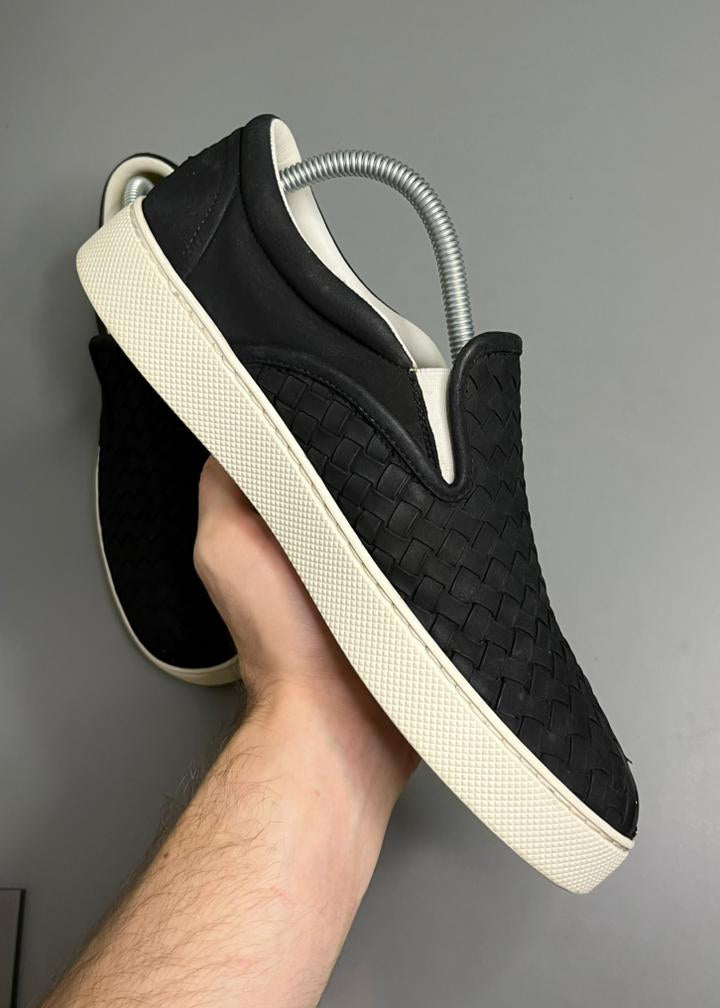 Slip On Bottega Veneta Couro Preto