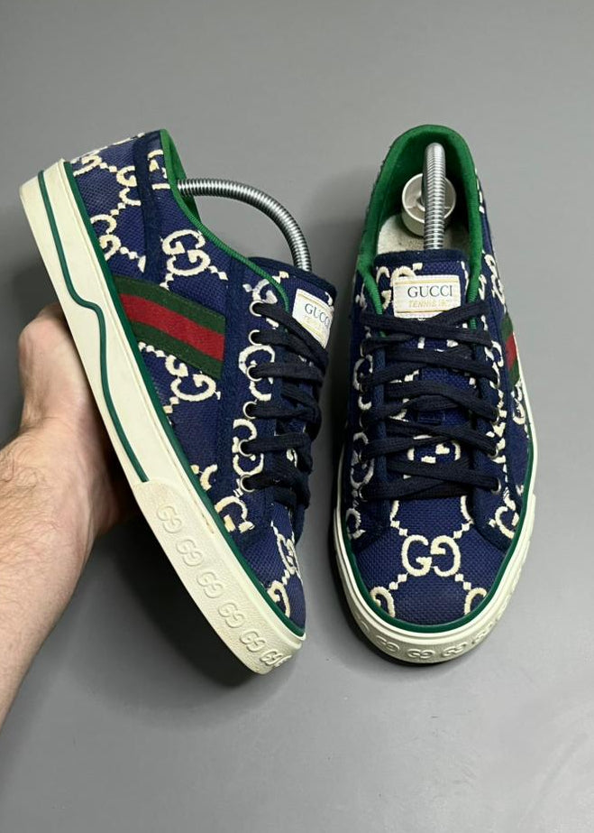 Tênis Gucci 1977 Azul Marinho