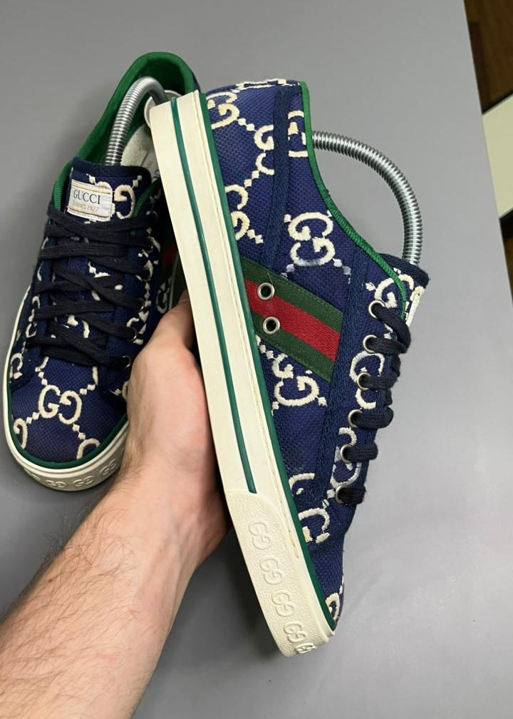 Tênis Gucci 1977 Azul Marinho