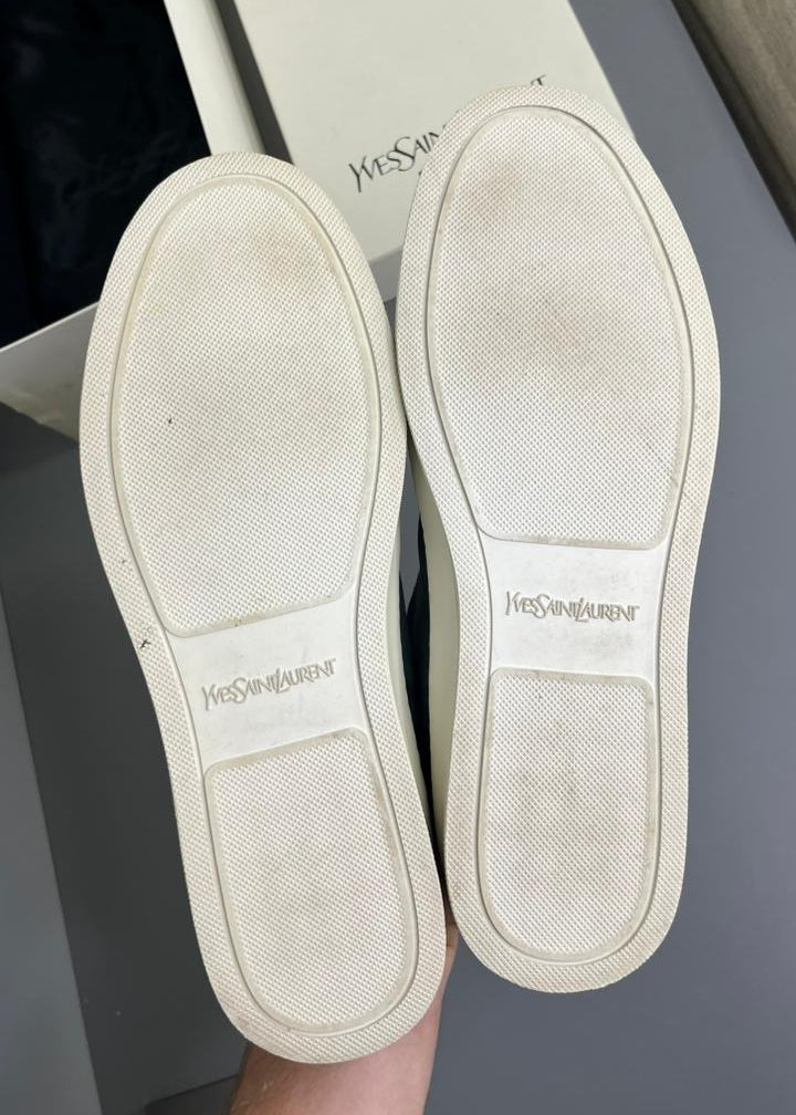 Tênis Saint Laurent Couro e Camurça