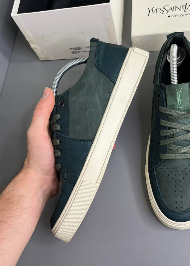 Tênis Saint Laurent Couro e Camurça