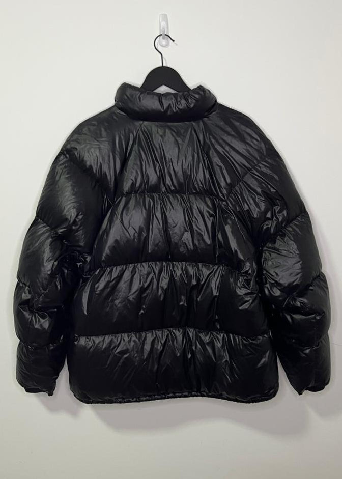 Jaqueta Puffer Moncler cinza / preto