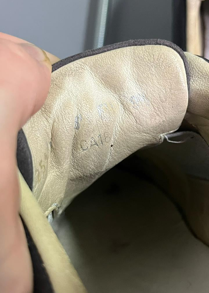 Tênis Zegna Triple Stitch Cinza couro e camurça