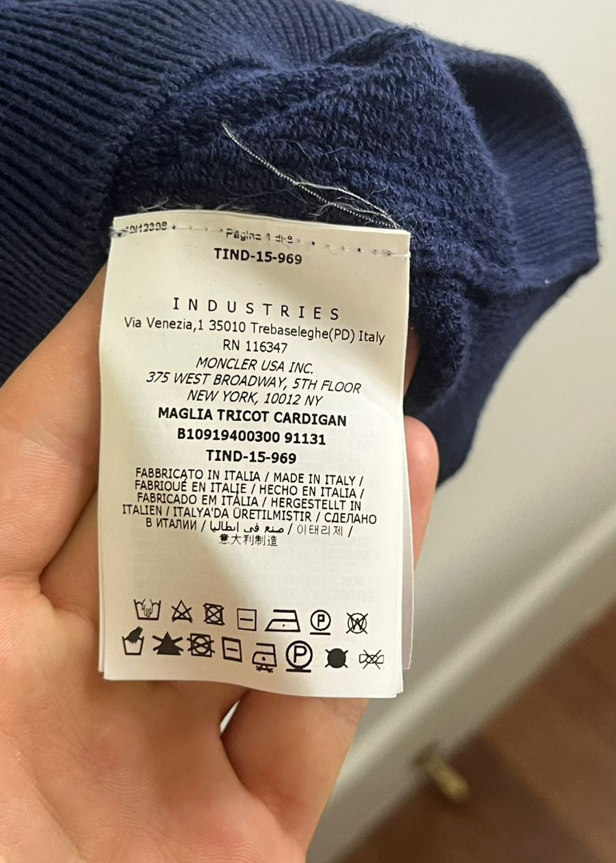 Casaco Moncler Azul Marinho