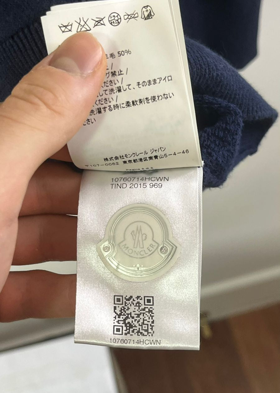 Casaco Moncler Azul Marinho