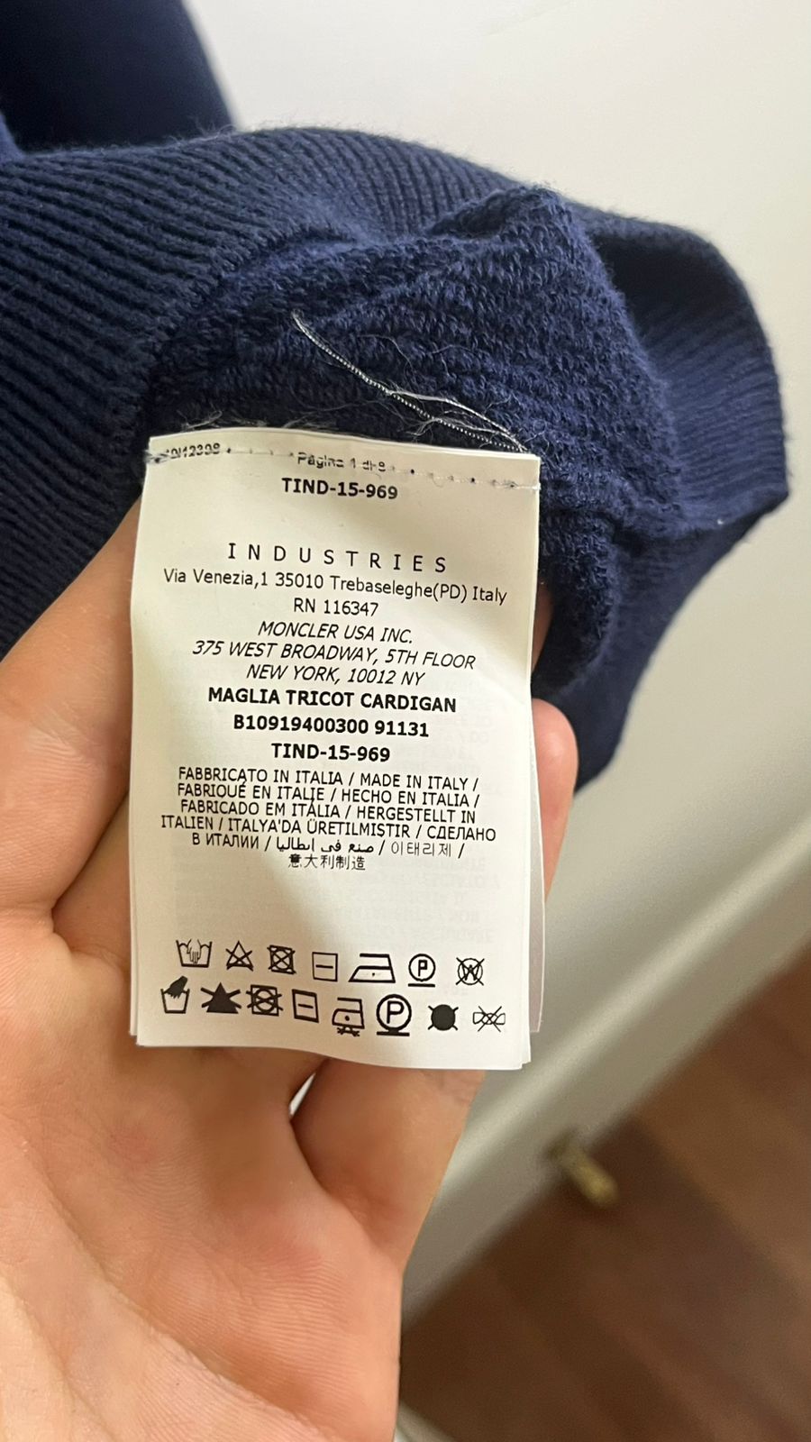 Casaco Moncler Azul Marinho 3