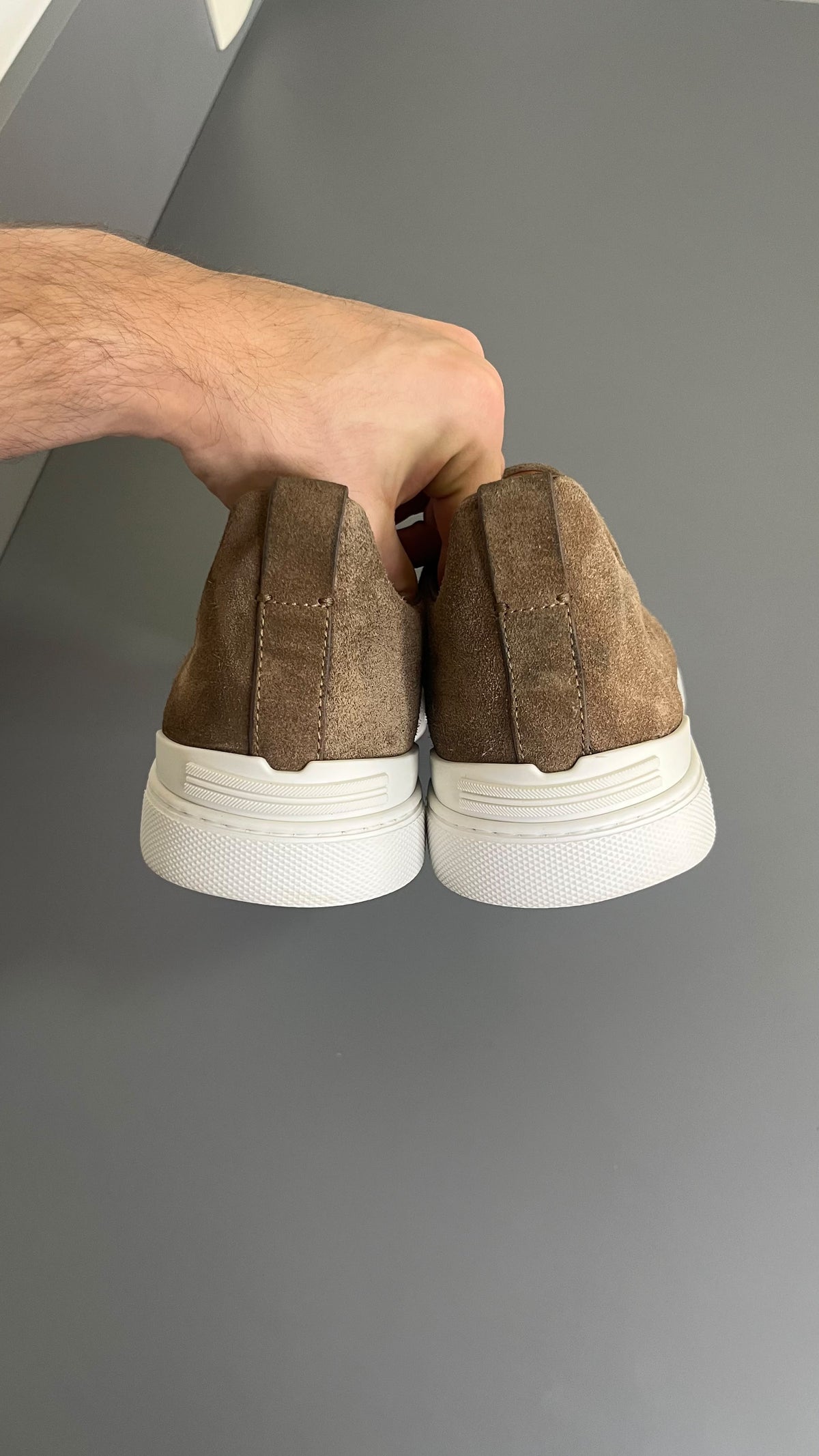 Zegna Triple Stitch Camurca Bege