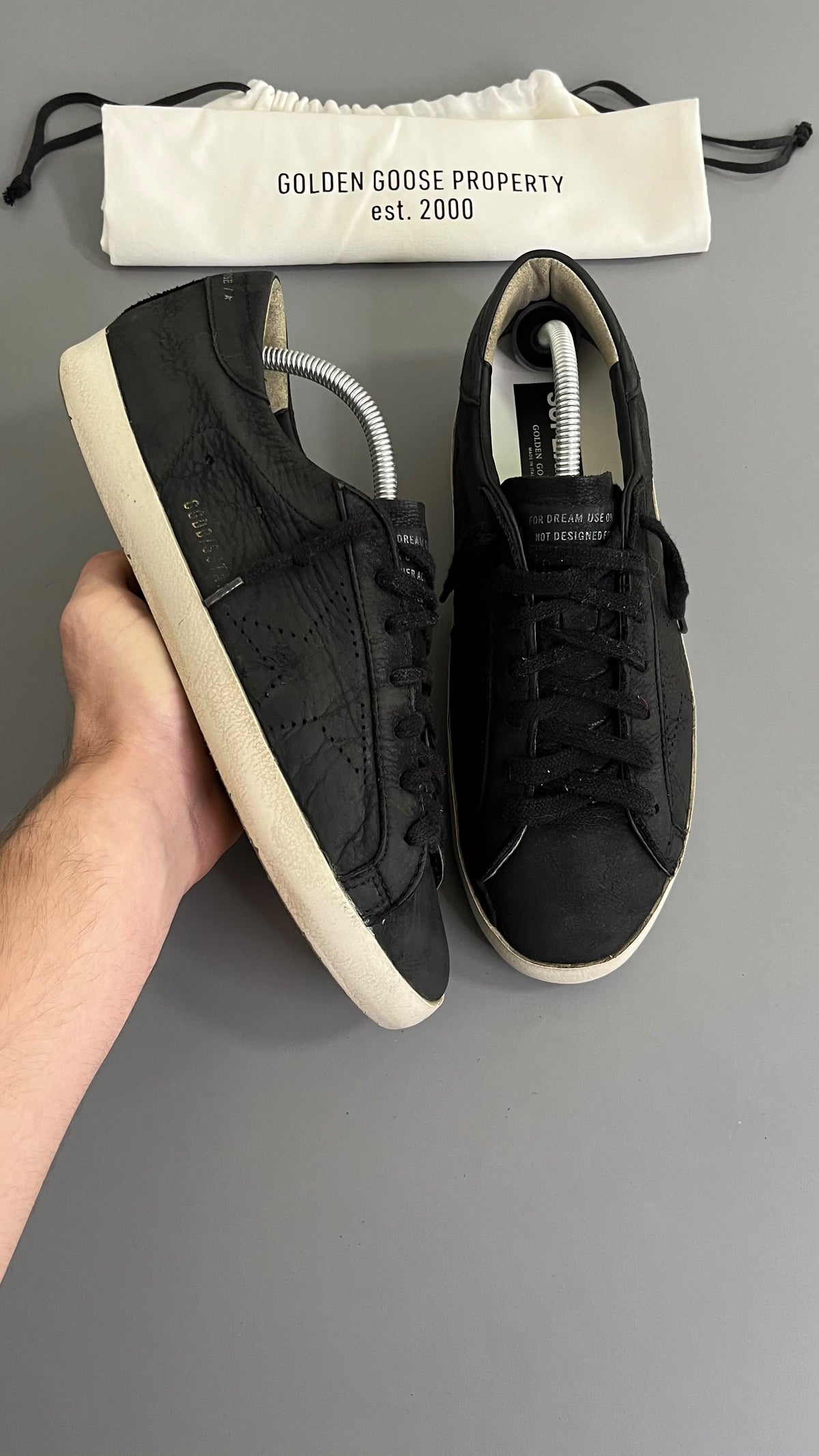 Golden Goose Super Star Couro Preto