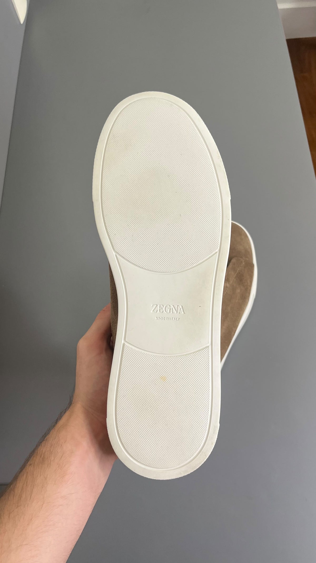 Zegna Triple Stitch Camurca Bege