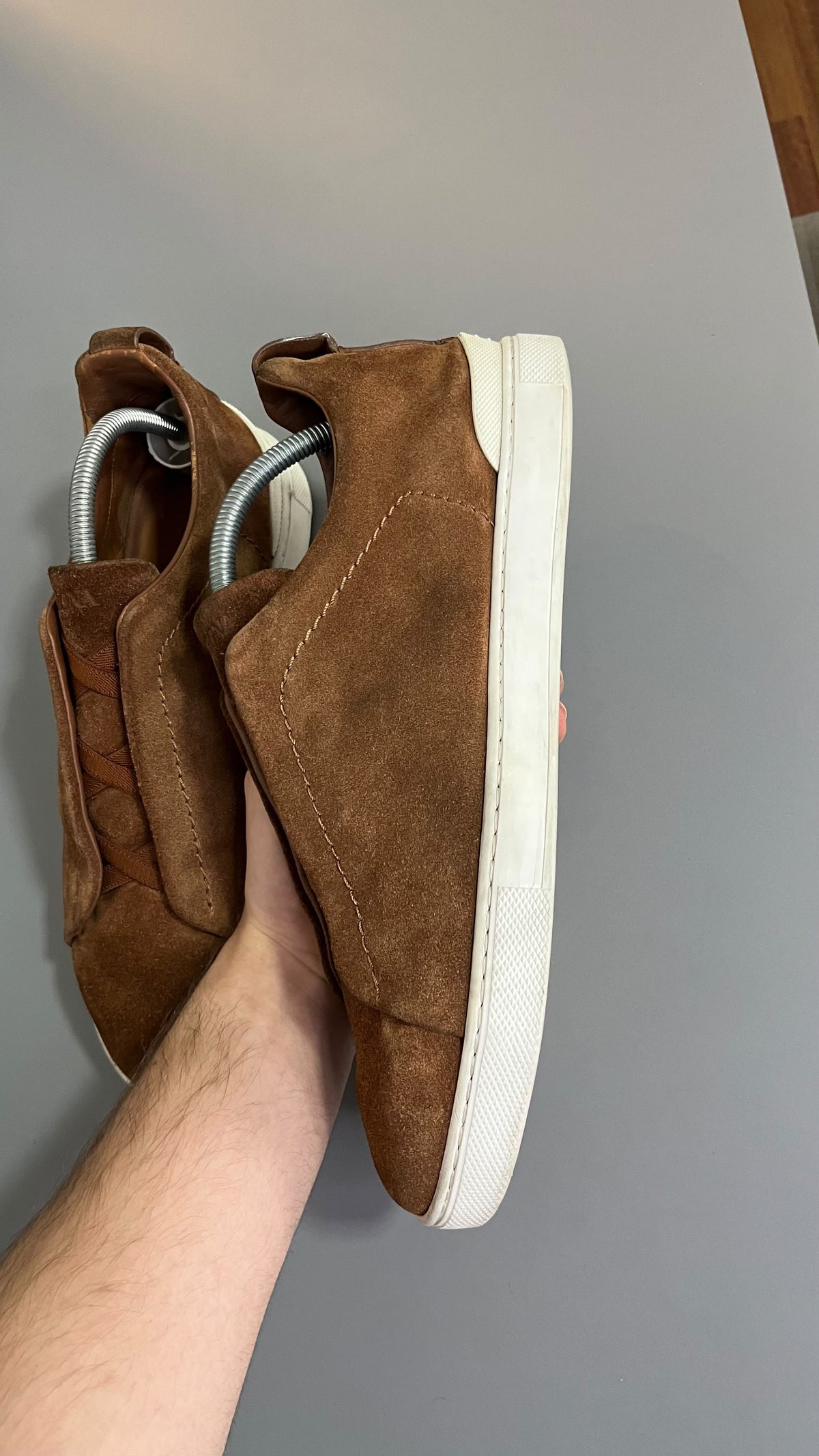Zegna Triple Stitch Camurca Marron